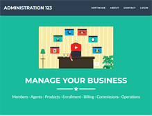 Tablet Screenshot of administration123.com